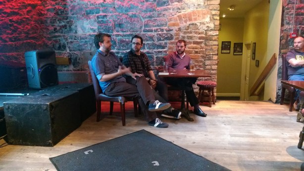 From Left: Peter Delaney (dir), Stephen Hall (dir), and Daniel Mooney (writer)