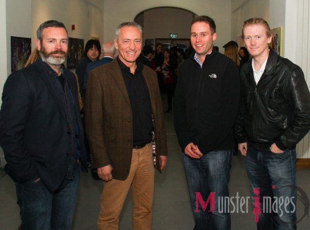 Simon with Nigel Mercier, (LImerick School of Acting), Mark Griffin (Behind The Scenes) and Ronan Cassidy (Film Limerick) (Photo by (Pat Browne, Munster Images)